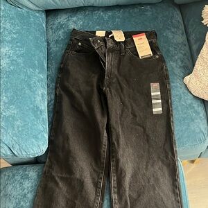 Levi's Black Straight Leg Jeans Classic Denim